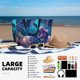 thumbnail image 5 of Fotbe Underwater Turtle Dolphin Octopus Bolsa de Viaje para Playa - Resistente al Agua, Bolsa Tote de Gran Capacidad y Ligera con 7 Bolsillos para Mujeres y Hombres, 5 of 7