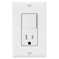 thumbnail image 4 of ENERLITES Switch and Outlet Combo, Combination Decorator Paddle Switch 15A/120VAC with Tamper-Resistant Receptacle Outlet 15A/125VAC, Residential/Commercial Grade, UL Listed, 68625-TR-W, White, 4 of 8