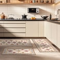 thumbnail image 3 of 3 Pieces Kitchen Rug Sets with Runner Non Slip Washable Mats for Floor Thick Kitchen Floor Mat Carpet Runner Rugs for Hallway Laundry Holiday Decor, 3 of 10