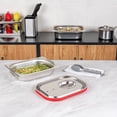 thumbnail image 3 of Restaurantware-LID ONLY: Met Lux Half Size Steam Table Pan Lid, 1 Travel Hotel Pan Lid - Built-In Leakproof Silicone Seal, Stainless Steel Steam Table Pan Lid, Pan Sold Separately, 3 of 3