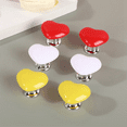 thumbnail image 5 of Handle Toilet Button Heart Shaped Tank Push Switch Toilet Bathing Room Decor Red, 5 of 7