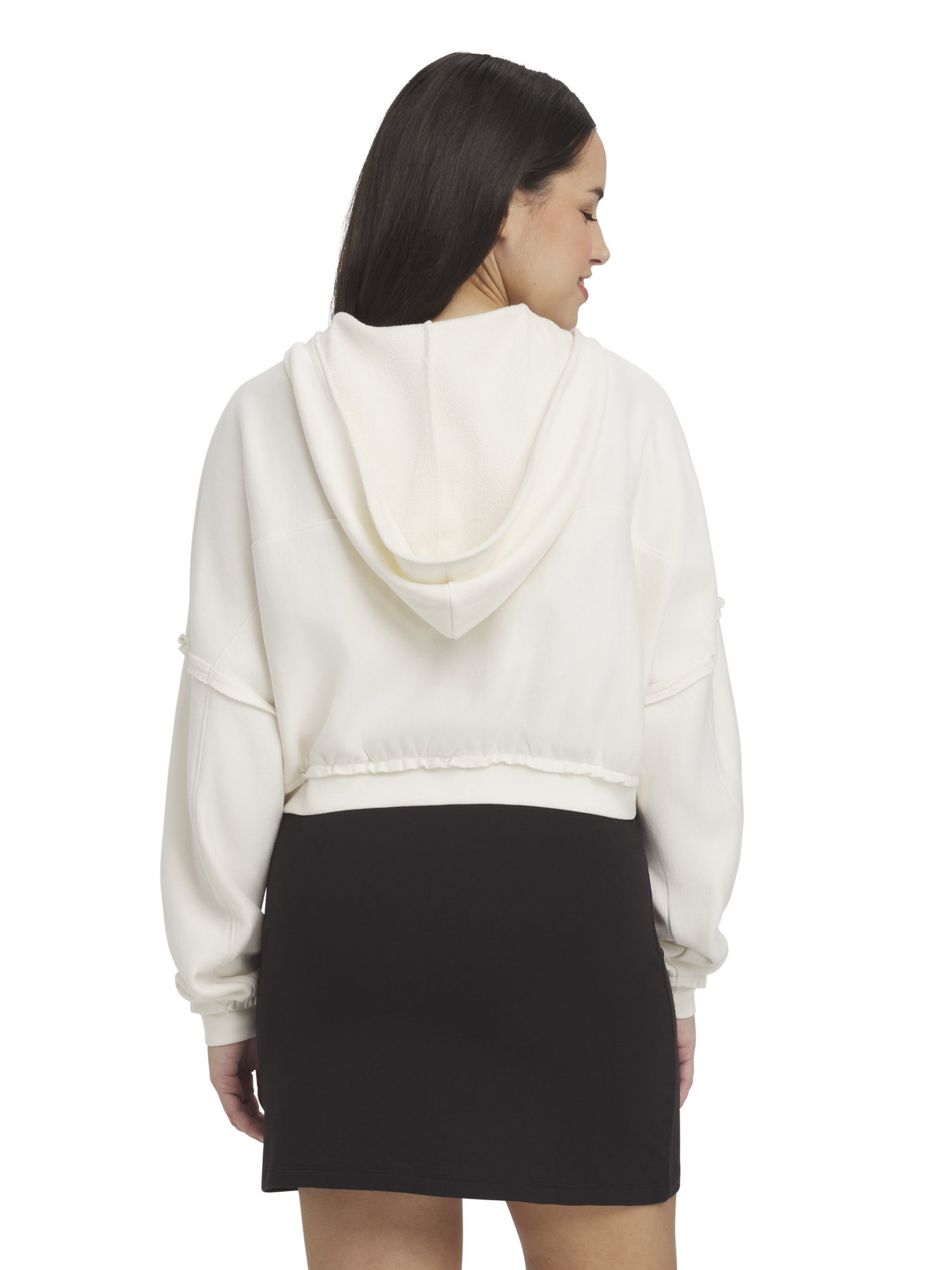 Mills by Millie Bobby Brown Women's Long Sleeve Crop Hoodie, Sizes XXS-XXL
