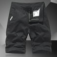 thumbnail image 2 of NOLDARES Men's Twill Shorts Cargo Shorts Stretch Loose Fit Hiking Outdoor Pants with Multi Pockets(Black,33), 2 of 8