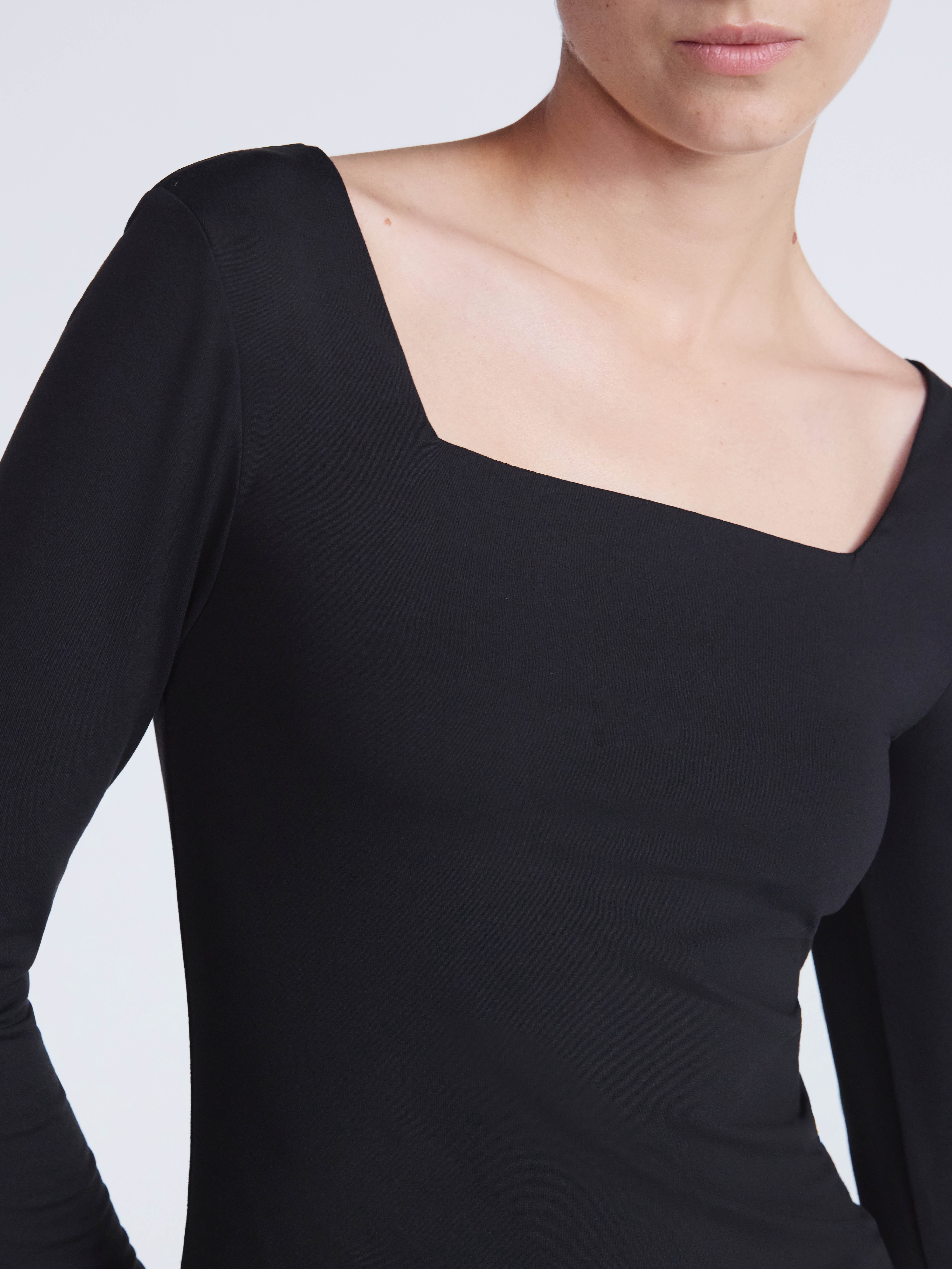 Scoop Women's Contour Top with Long Sleeves, Sizes XS-XXL
