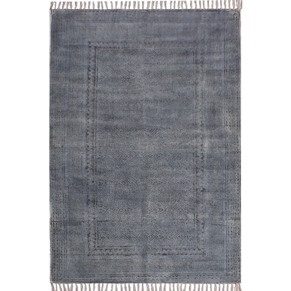 Casavani Indian Natural Rug Outdoor Yoga Kilim Blue Area Carpet 10x10 feet