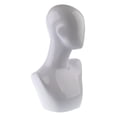 thumbnail image 1 of Cabeza modelo Fwmale clásico, maniquí maniquí que muestra cabeza con el busto del hombro exhibición del colr Colcomx Cabezal de exhibición de sombrero de peluca, 1 of 8