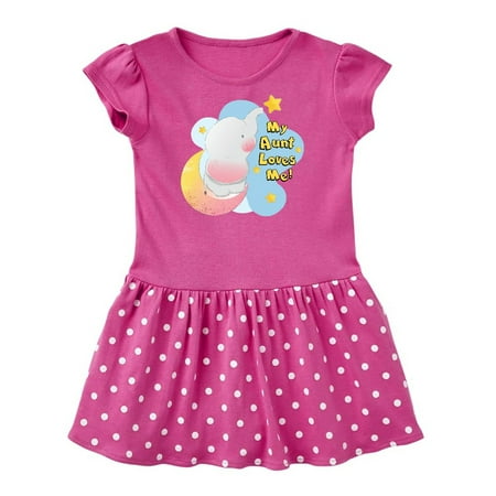 

Inktastic My Aunt Loves Me Gift Baby Girl Dress