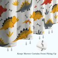 thumbnail image 6 of Dinosaur with Bones Pattern Shower Curtain 72"x84" ,Bathroom Decorative Shower Curtains Set with 12 Hooks,Modern Waterproof Washable Shower Curtain, 6 of 6