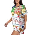 thumbnail image 2 of Lsque Sanrio Women's Short-Sleeved Pajama Set - 2 Piece Soft and Lightweight Sleepwear Set-Small, 2 of 9