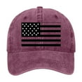 thumbnail image 3 of WCJM Multi-color cotton Baseball Cap For Men Women Vintage Striped Bhutanese America Flag Snapback Hat, 3 of 3