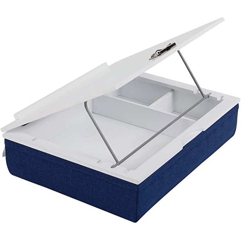 Birdrock Home Adjustable Laptop Bed Tray — With Storage Drawer, Folding Legs, Mouse Pad, Fits 15" Laptop