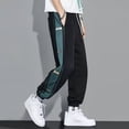thumbnail image 2 of Autumn Patchwork Casual Straight Pants For Men Korean Fashion Trousers Streetwear Baggy Sweatpants Gym Jogger Hombre Pantalones, 2 of 5
