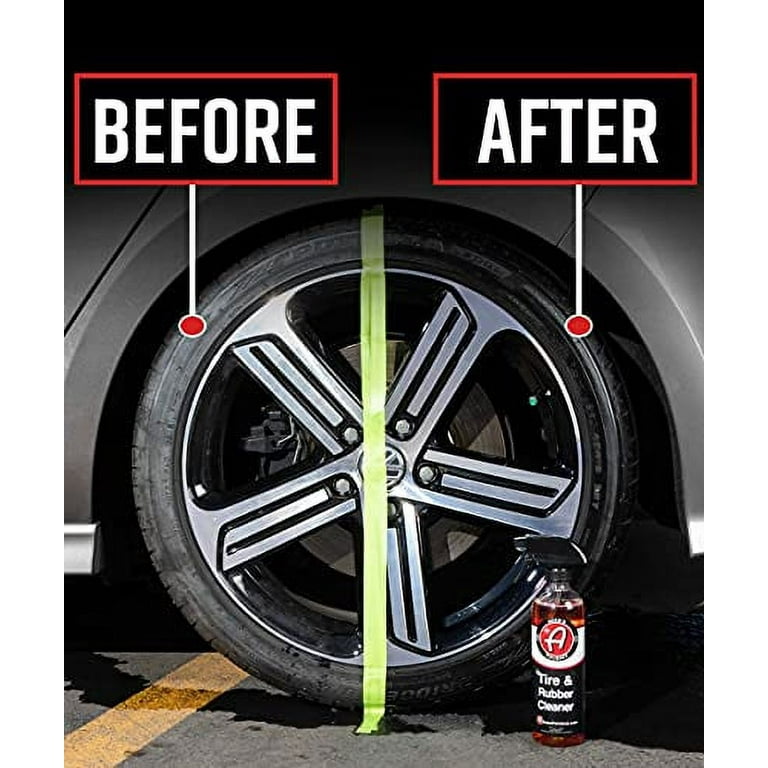 Adam's Polishes Tire & Rubber Cleaner (16 oz) - Removes Discoloration From  Tires Quickly - Works Great on Tires, Rubber & Plastic Trim, and Rubber