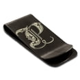 thumbnail image 2 of Tioneer Stainless Steel Letter P Initial Royal Monogram Engraved Engraved Money Clip Credit Card Holder, 2 of 2
