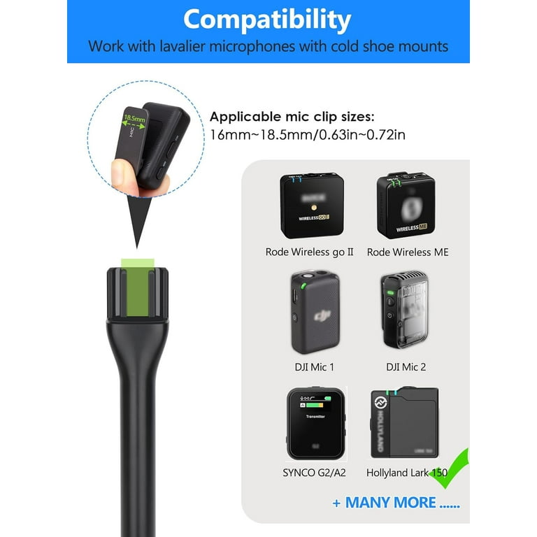 SUNMON Mic Handle for DJI RODE - Wireless Interview Mic