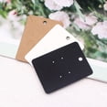 thumbnail image 4 of 50pcs/lot Necklace Earrings Display Cards 5.8x7.8cm Blank Kraft Paper Cards for Handmade Jewelry Retail Packaging Cardboard Black 6x9cm 50pcs, 4 of 6