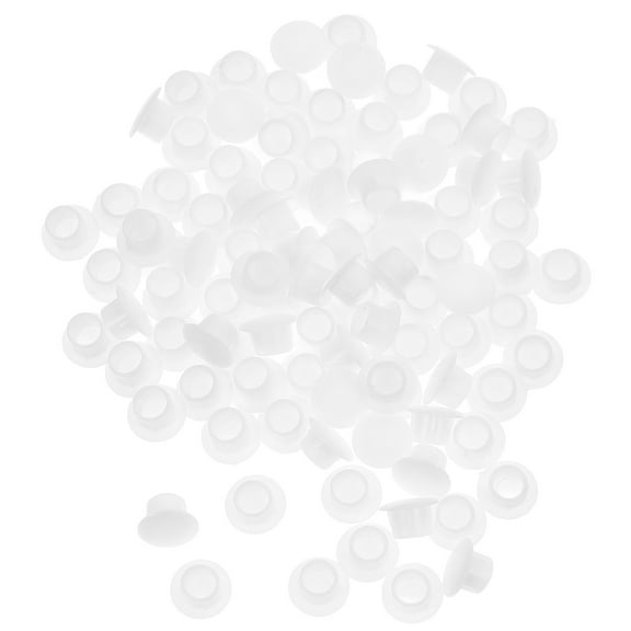 ROSENICE Round Plastic Hole Plugs 100Pcs for and Furniture Assembly 0.51X0.31X0.31in