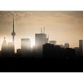 thumbnail image 2 of Carson, Brian 32x25 White Modern Wood Framed Museum Art Print Titled - Toronto Skyline Sunset, 2 of 4