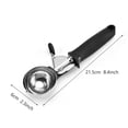 thumbnail image 4 of Cuchara para helado con gatillo, cuchara para galletas con mango ergonómico de agarre suave, cuchara para helado multifuncional resistente para cocina, 4 of 5