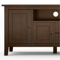 thumbnail image 4 of Maklaine Solid Wood Russet Brown TV Media Stand Rectangular 72" Assembly Required, 4 of 11