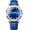 blue blue, variant on Men's Fashion Luxury Classical Leather Watches for Men Business Simple Luminous Analog Quartz Wristwatches