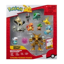 Pokemon Battle Ready Figure Multipack, Includes 10 Figures