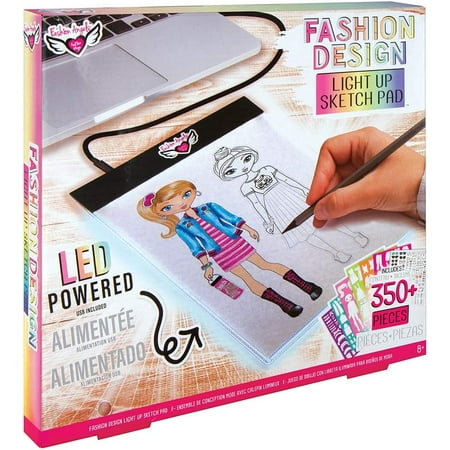 Fashion Angels Fashion Design Light Up Sketch Pad 12521, Light Up ...