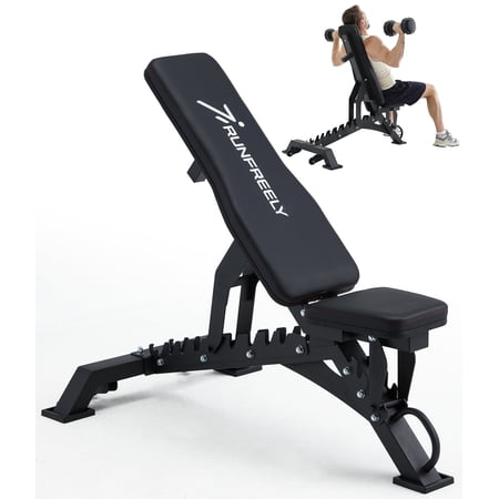 Heavy Duty Weight Bench 1000LB Capacity, Adjustable FID Workout Bench Weight Lifting, Bench Press for Gym and Home Gym
