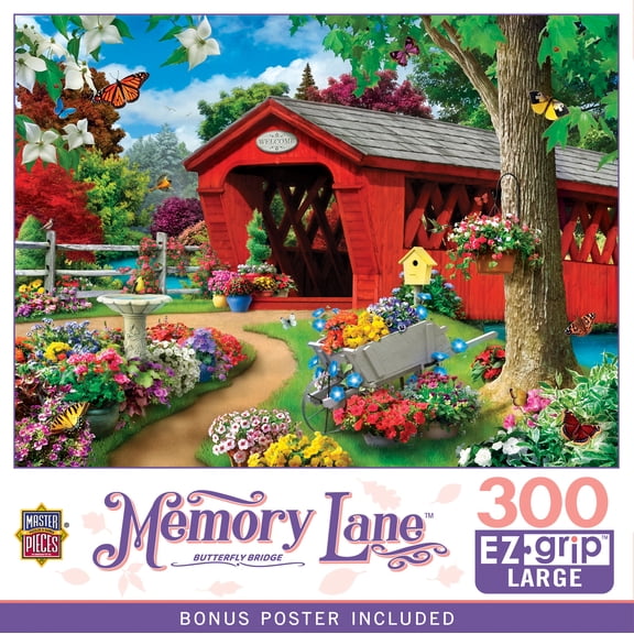 Memory Lane - Butterfly Bridge 300 Piece EZ Grip Puzzle