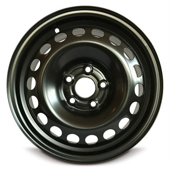 New 15x6 inch Wheel for Volkswagen Jetta (06-16) Black Painted Steel Rim