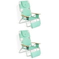 thumbnail image 1 of Ostrich Deluxe Padded 3-N-1 Outdoor Folding Beach Chair, Teal (2 Pack), 1 of 10