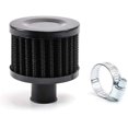 thumbnail image 2 of Filtros de aire y aceite para motocicletas con interfaz universal Filtro de admisión de aire frío para automóvil Respiradero de cárter turbo de 12 mm (negro), 2 of 3