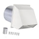 thumbnail image 2 of Cubierta de ventilación de secadora para exteriores, accesorios resistentes a la intemperie, cubierta de ventilación de pared 6 pulgadas blanco, 2 of 9