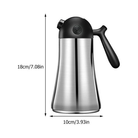 

Stainless Steel Oil Bottle 1Pc Stainless Steel Oil Container 750ml Automatically Open Soy Sauce Storage Bottle