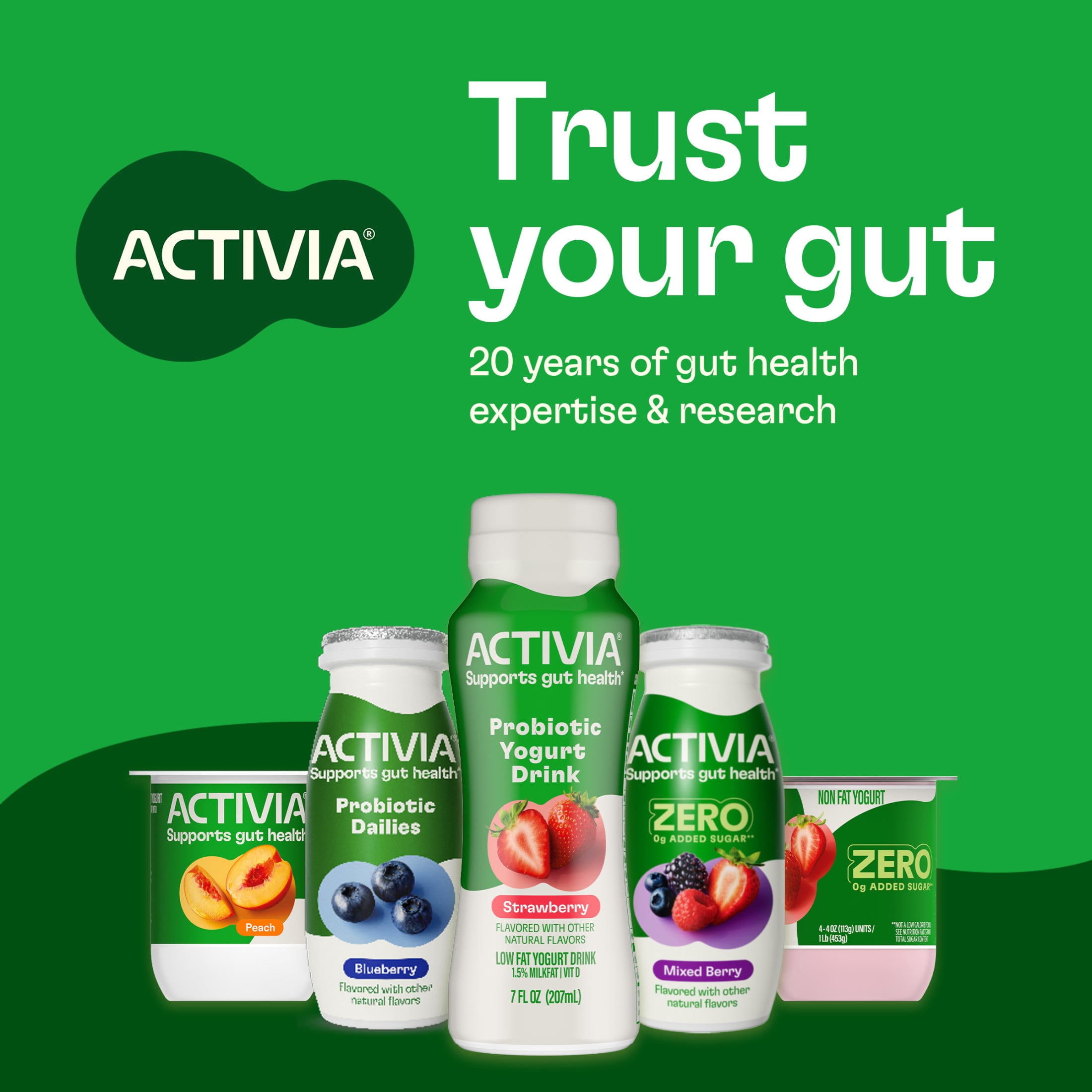 Activia Prune Low Fat Probiotic Yogurt Cups, Helps Support Gut Health, 4 oz, 4 Count