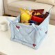 thumbnail image 1 of Bolsa organizadora de cestas de sobremesa | Caja de almacenamiento de algodón azul 28x19,5x14cm, 14,5x14x14cm | Artículos portátiles, snacks, cosméticos | Dormitorio, despacho, uso de armarios, 1 of 6