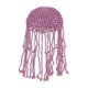 thumbnail image 5 of Sombrero De punto para Fiesta Yinane Crochet Beanie Cap Borla Decorativo Rosa, 5 of 7