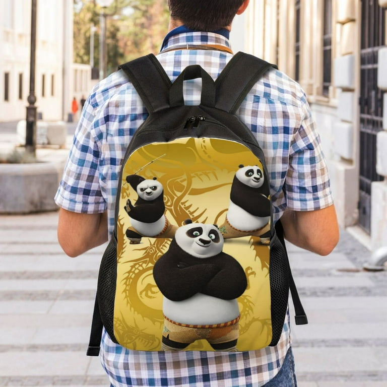 Kung Fu Panda Backpack Cartoon school Bag Travel Bag Portable Large Capacity Sports Backpacks Computer Bag For Boys Girls Teens