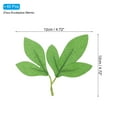 thumbnail image 2 of Uxcell 4.72x4.72" Hoja de Peonía Artificial de Seda, 40 Pcs Hojas Falsas Verdes Duales para Manualidades de Boda DIY, 2 of 6