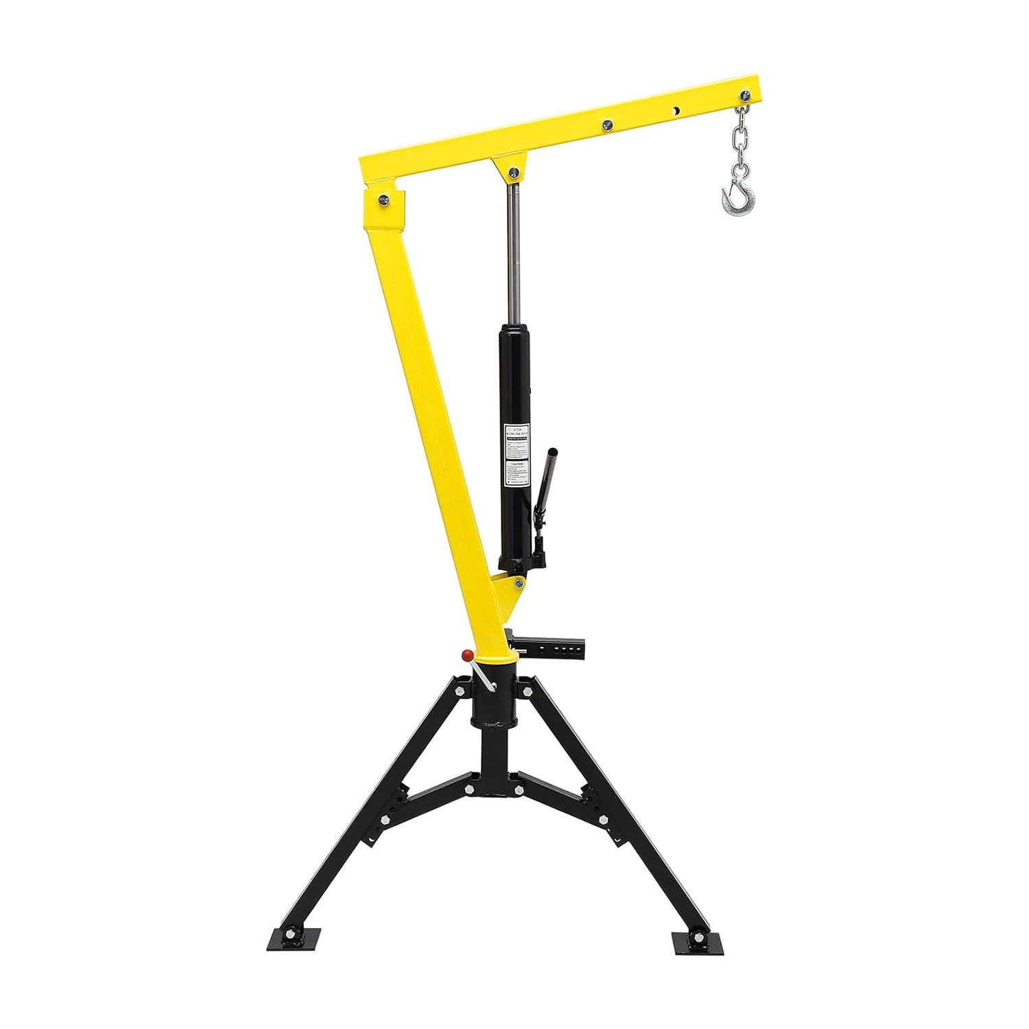 Roromall Hydraulic Pickup Truck Crane, 1000 lbs Capacity, 360°Swivel, Hitch Mounted Crane with 3 Adjustable Capacity for Lifting Goods in Construction, Industry