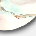 thumbnail image 2 of Designart 'Magnolias in White I' Traditional Metal Circle Wall Art, 2 of 3
