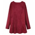 thumbnail image 6 of Hvyesh Womens Sherpa Pullover Sweatshirts Fuzzy Fleece Crew Neck Sweatshirt with Pockets Oversized Fluffy Pullover Cozy Long Sleeve Outerwear 2025, 6 of 9