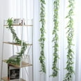 thumbnail image 2 of Huhuzaio Eucalyptus Garland , 1 Pack Greenery Garlands Vines Bookshelf Indoor Outdoor Hanging Decor, Greenery Garland for Wedding Backdrop Arch Wall Decor/ 5.91 Ft, 2 of 7