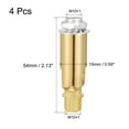 thumbnail image 2 of Uxcell Sloped Ceiling Adapter 180 Degree Swivel M10 Thread for Chandelier Gold Tone 4 Pack, 2 of 5