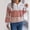 Pink, variant on FDGIU Women's V Neck Sweater 2025 - Cable Knit Lantern Sleeve Pullover, Oversized Contrast Striped Top, Casual Fall Fashion Sweater