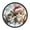 Christmas Cute Cat, variant on Voice Activated Clock with Glow Light 12 Inch Large Silent Wall Clock Battery Operated for Home Decor Christmas Cute Cat