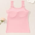 thumbnail image 4 of Women’s Lace Trim Tank Top Sleeveless Scoop Neck Fitted Camisole Soft Stretchy Undershirt for Daily Wear Pink L, 4 of 5