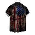 thumbnail image 4 of New American Independence Day Short Sleeve Shirt Printed Men's Casual Beach Top Summer2XL, 4 of 5