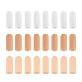 thumbnail image 1 of 12 Pieces Gel Finger Protector Finger Cots Silicone Finger Cover Cap Gel Finger Sleeves Finger Support for Finger Cracking, (3 colors), 1 of 5