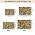 thumbnail image 5 of Orange Green Palm Leaves Door Mat Indoor Outdoor, Summer Tropical Floral Non Slip Welcome Mat with Rubber Backing, Absorbent Fabric Front Door Mats Entryway Rug for Home Patio Entrance 18"x30", 5 of 9